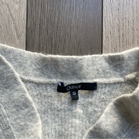 Quince Women's Light Gray Button-Up Cardigan - Picture 2 of 6